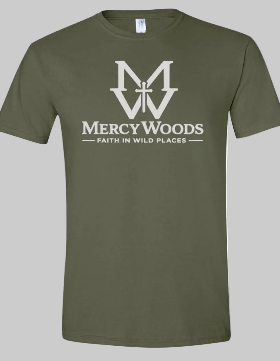MercyWoods Signature Tee-Military Green