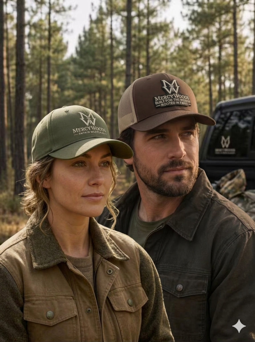 MercyWoods  " Faith In Wild Places " Trucker Hat