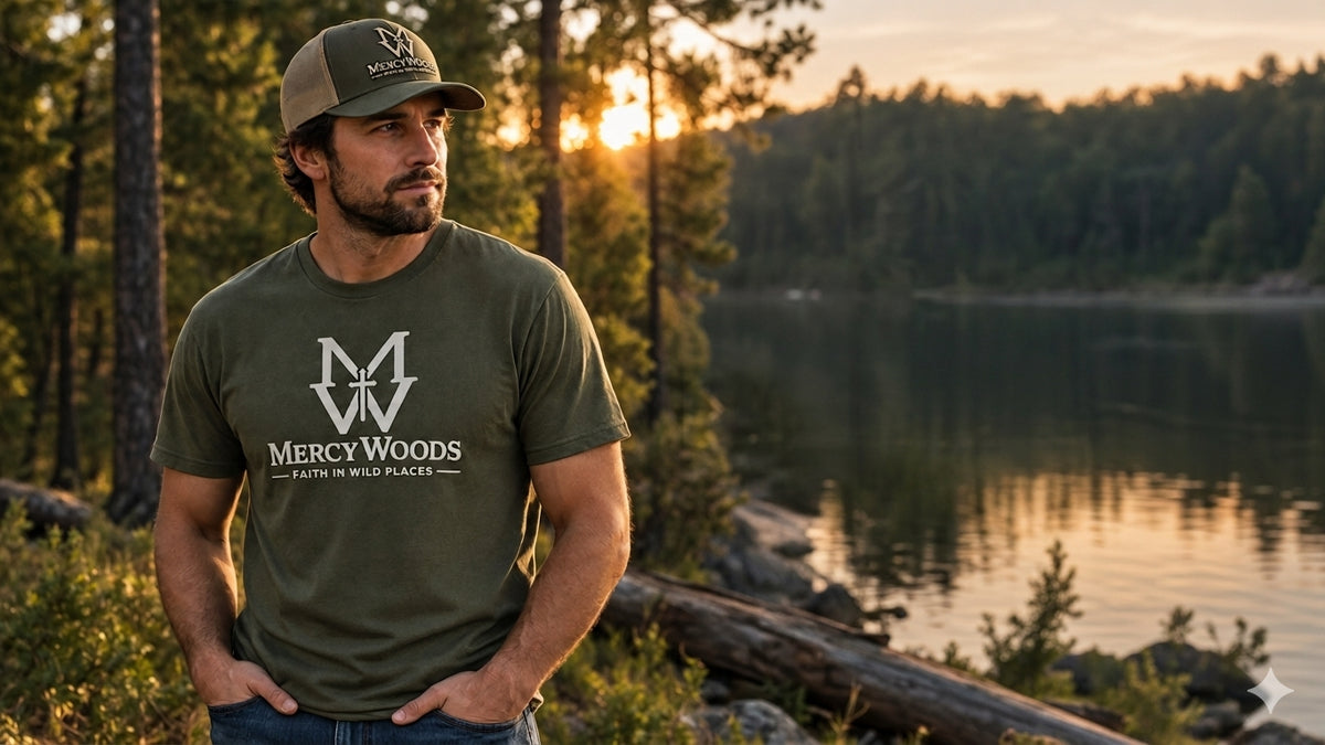 MercyWoods Signature Tee-Military Green