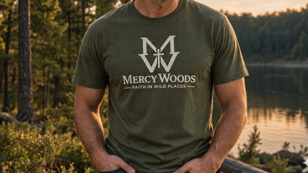 MercyWoods Signature Tee-Military Green